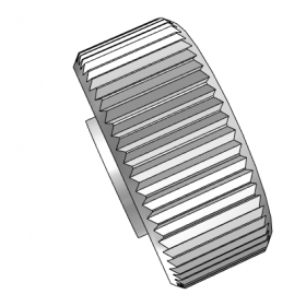 厚型壓紋旋鈕臺階型內螺紋型